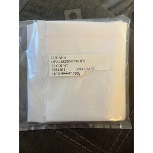 Zweigart Belfast 3984-011 Lugana Opalescent White 18" x 13.5" - 32 count